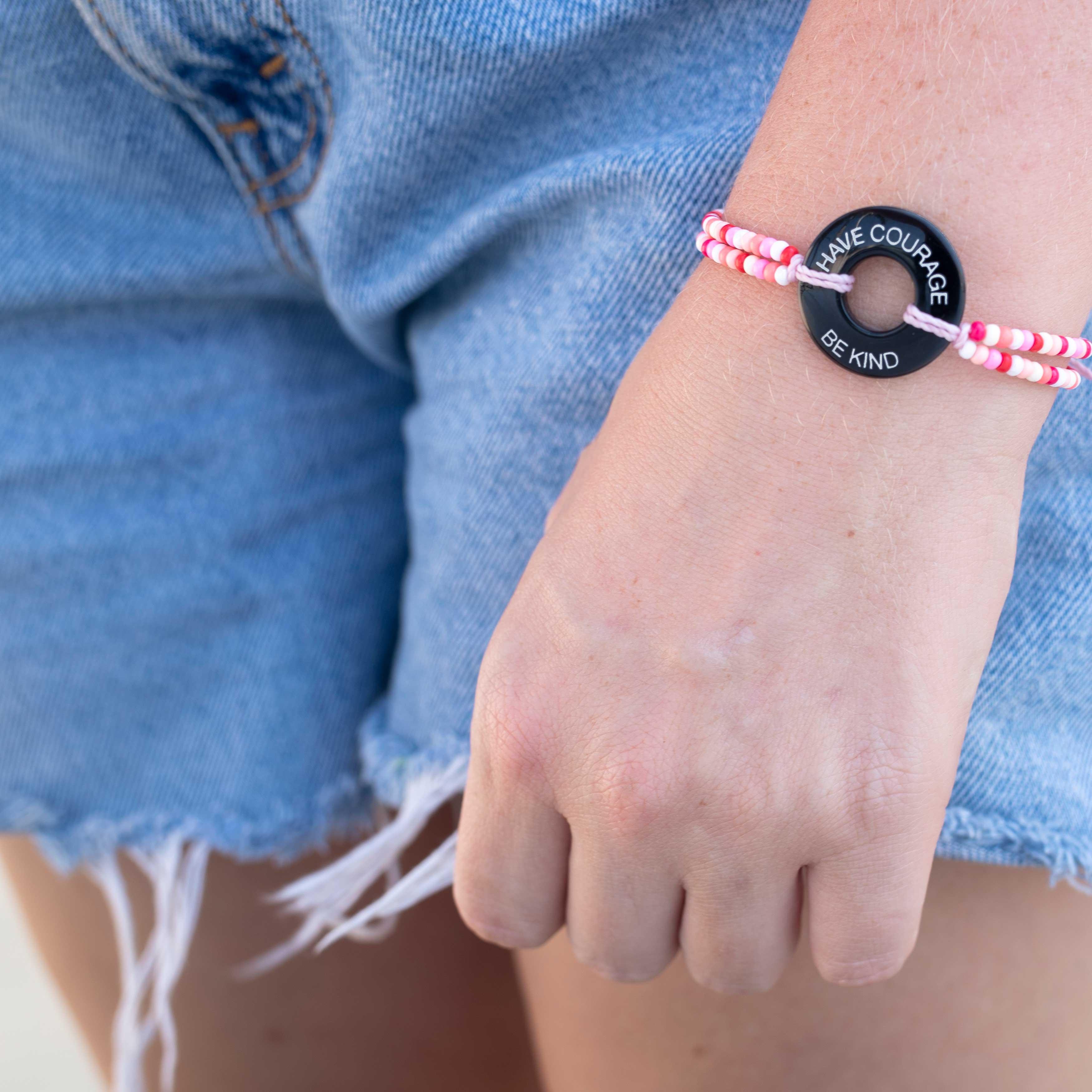 Custom Beaded Token Bracelet - Life Token