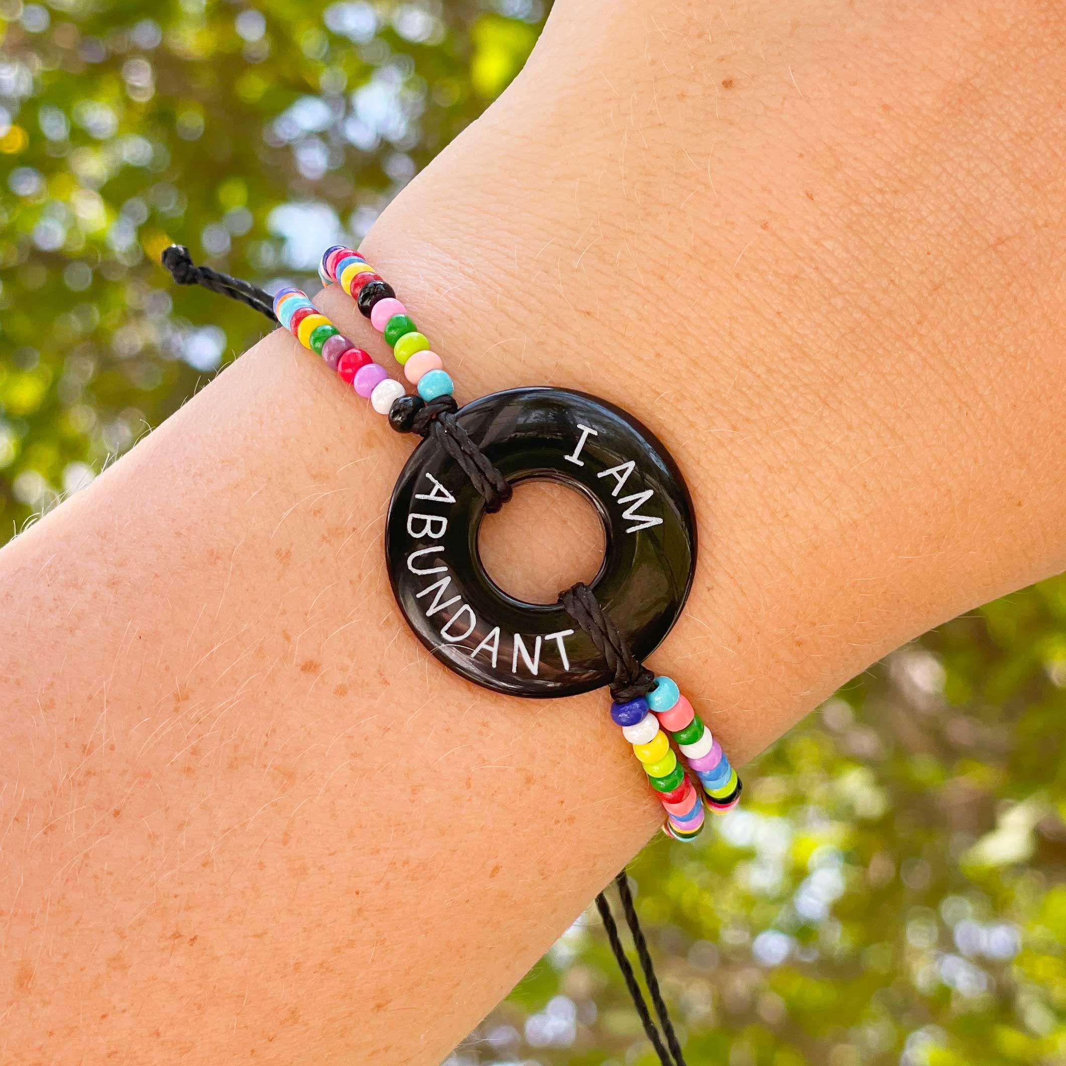 Custom Beaded Token Bracelet - Life Token