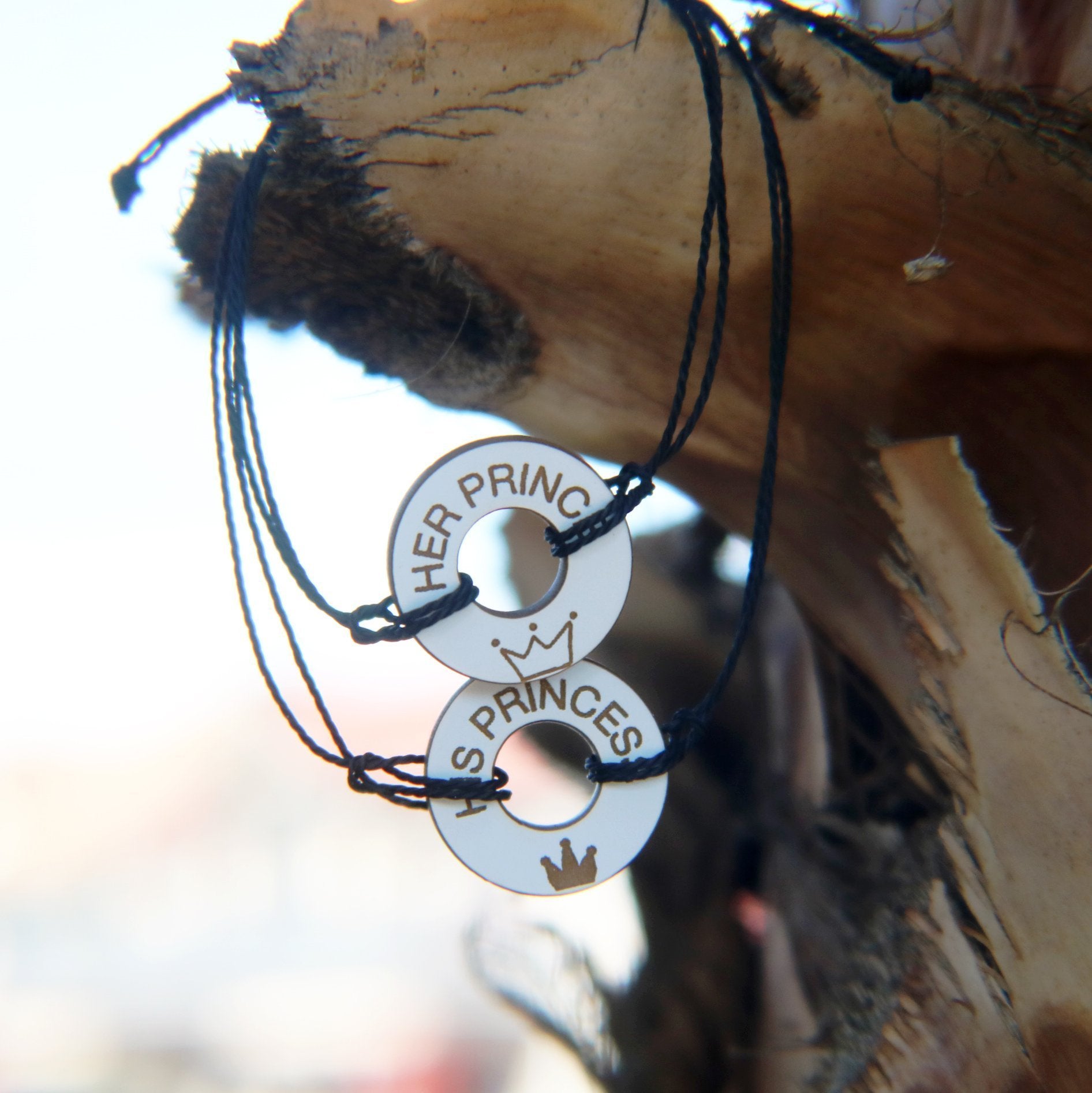 Custom Relationship Bracelets (2 bracelets) - Life Token