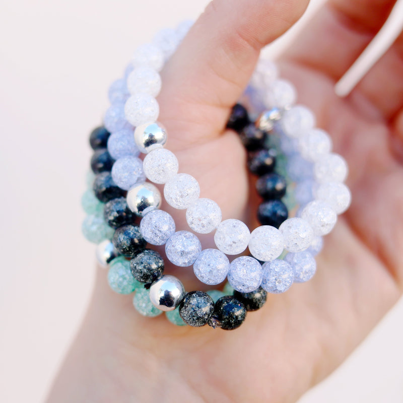 Glimmer Glass Bead Bracelets - Life Token