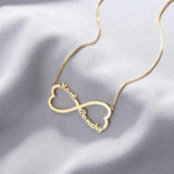 Custom Infinity Relationship Necklace - Life Token