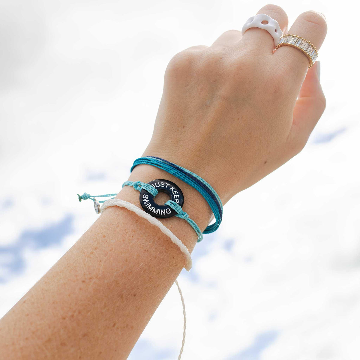 Just Keep Swimming Bracelet | Nemo Quote | Life Token