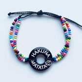 Custom Beaded Token Bracelet - Life Token