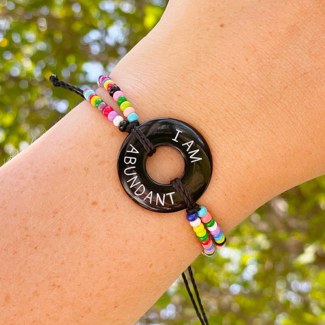 Custom Beaded Token Bracelet - Life Token