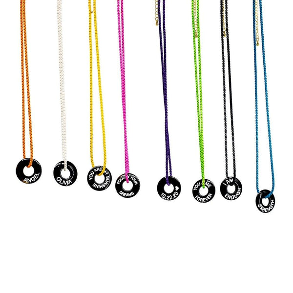 Custom Black Onyx Necklace - Life Token